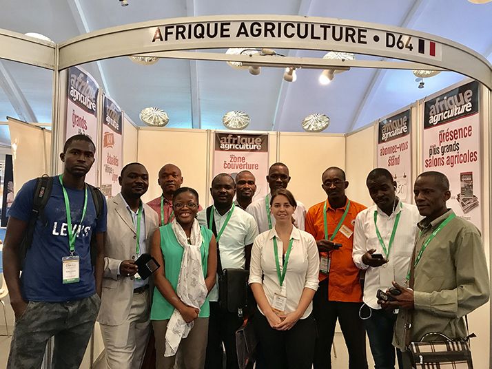 Les minoteries d’Afrique subsaharienne en visite sur le stand d’Afrique Agriculture ! © NKB Les minoteries d’Afrique subsaharienne en visite sur le stand d’Afrique Agriculture ! © NKB