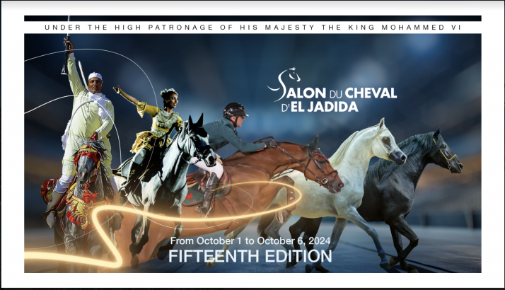 El Jadida accueillera du 1er au 6 octobre 2024 le prestigieux Salon du cheval, sous le thème « L’élevage équin au Maroc : innovation et défi ». Crédit : Association Salon du cheval 